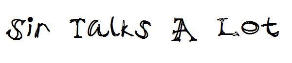 Sir Talks A Lot字体