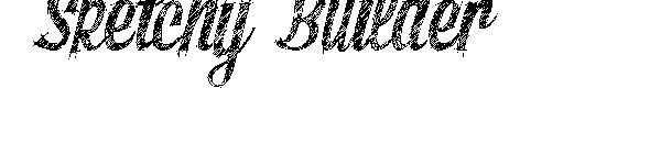 Sketchy Builder字体