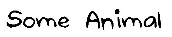 Some Animal字体