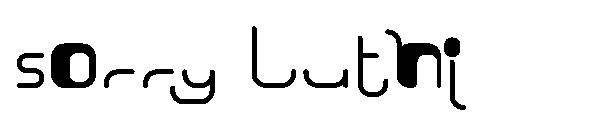 Sorry Luthi字体