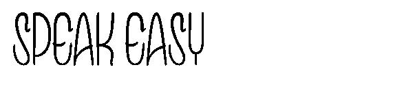 Speak Easy字体