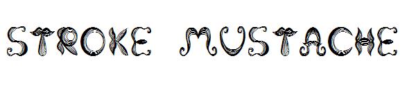Stroke Mustache字体