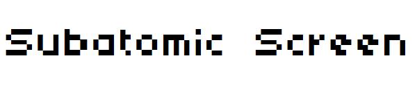 Subatomic Screen字体