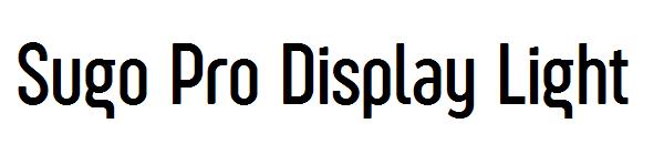 Sugo Pro Display Light字体