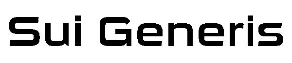 Sui Generis字体