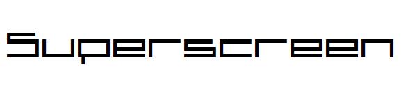 Superscreen字体