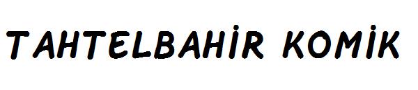 Tahtelbahir komik字体