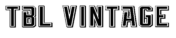TBL Vintage字体