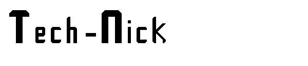 Tech-Nick字体
