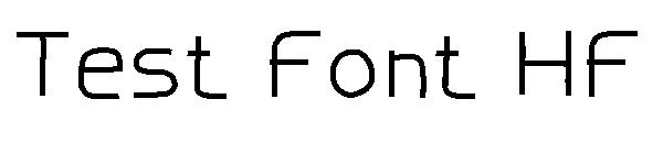 Test Font HF字体