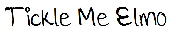 Tickle Me Elmo字体