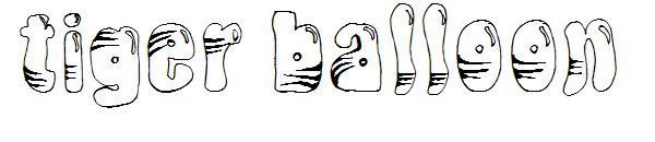 Tiger Balloon字体