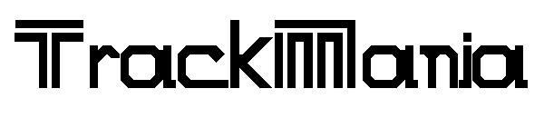 TrackMania字体