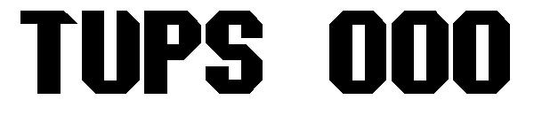 Tups 000字体