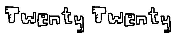 Twenty Twenty字体