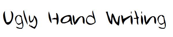 Ugly Hand Writing字体