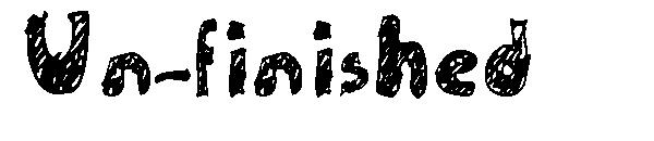 Un-finished字体