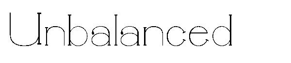 Unbalanced字体