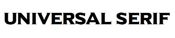 Universal Serif字体