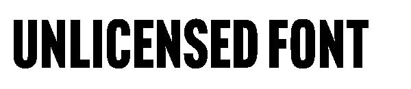 Unlicensed Font字体