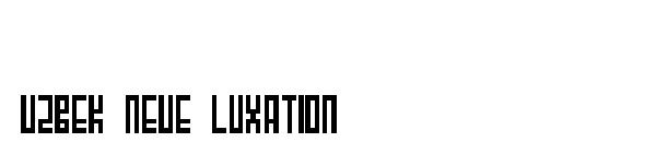 Uzbek Neue Luxation字体