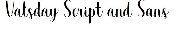Valsday Script and Sans字体