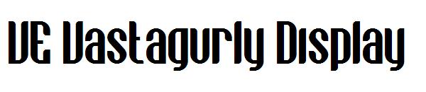 VE Vastagurly Display字体