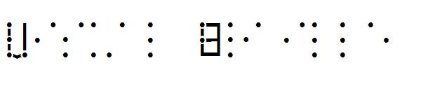 Visual Braille字体
