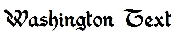 Washington Text字体