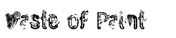 Waste of Paint字体