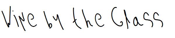 Wine by the Glass字体