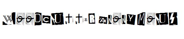 Woodcutter Anonymous字体