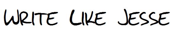 Write Like Jesse字体