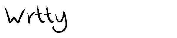 Wrtty字体
