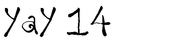 yay 14字体