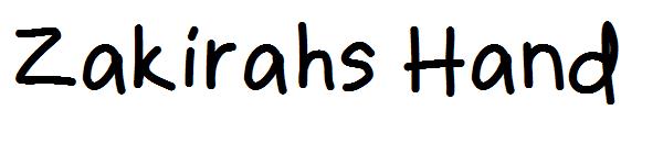 Zakirahs Hand字体