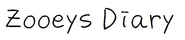 Zooeys Diary字体