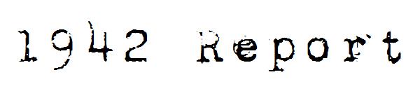 1942 Report字体