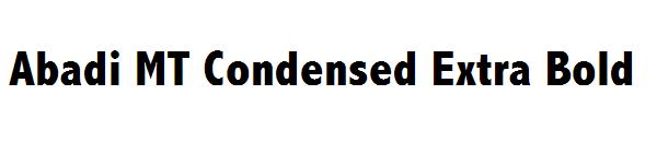 Abadi MT Condensed Extra Bold字体