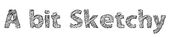 A bit Sketchy字体