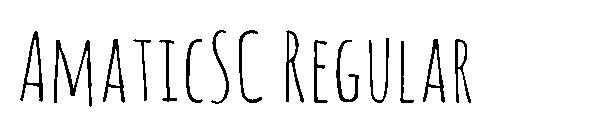 AmaticSC Regular字体