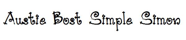 Austie Bost Simple Simon字体