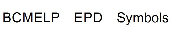 BCMELP EPD Symbols字体