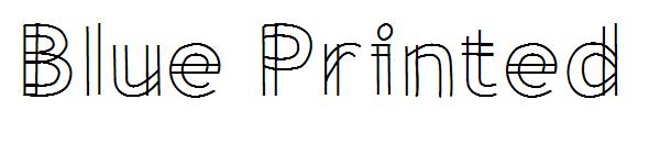 Blue Printed字体