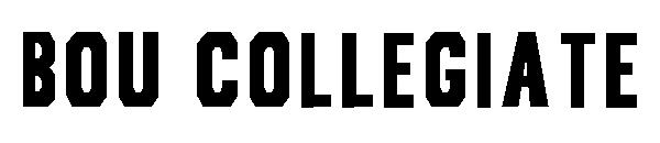 Bou Collegiate字体