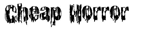 Cheap Horror字体
