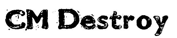 CM Destroy字体