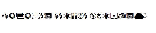 Digital Camera Symbols字体