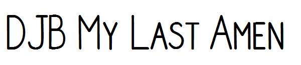DJB My Last Amen字体