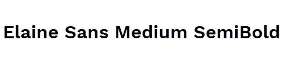 Elaine Sans Medium SemiBold字体